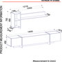 Hanah Home Mueble de TV Veyron Negro y Dorado